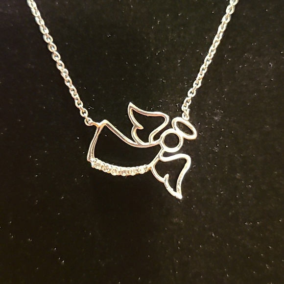 Jewelry - Cubic Zirconia Angel Necklace